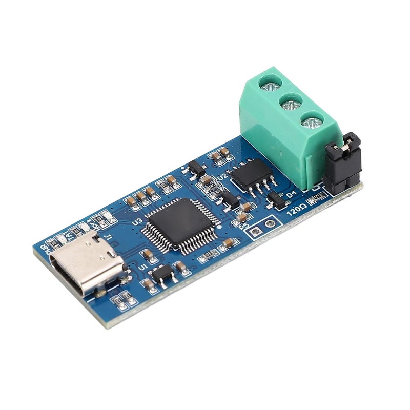 Wal front USB to CAN Module Type C Power Supply Converter Adapter for CAN 2.0A/2.0B/FD Protocol Bus Analyzer V2.0 With LED Indicator - High Performance - Image 1